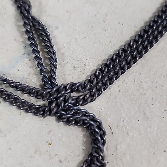 Antiquated Saint Christopher Sterling Silver Pendant & Chain - Picture 6 of 8